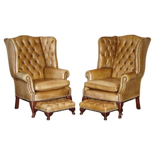 Pair vintage tan brown - vintage,