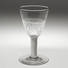Georgian Revival Wine Glass with Air Twist Stem