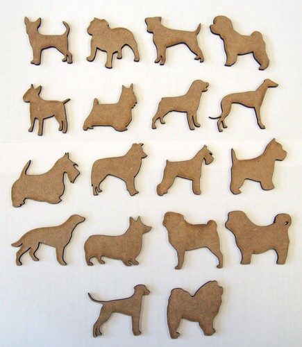 Mdf wood dog laser - wood,