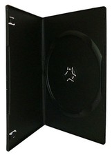 100 x Single DVD Case 7mm Spine Slim Slimline Black Clear High Quality
