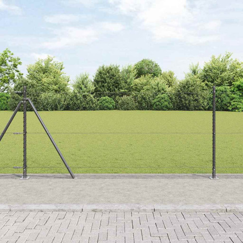 Fence post grey 8 m - grey,