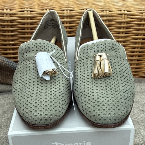 Tamaris light olive suede - tamaris,