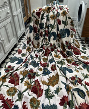 Crewel Work Curtains, Hand