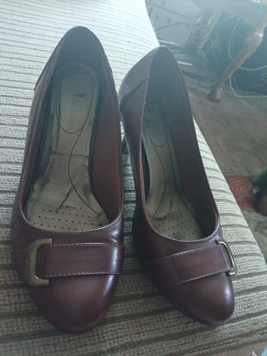 Brown leather soft - brown,