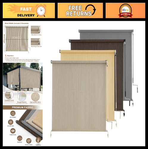 Outdoor roller shades - outdoor, for