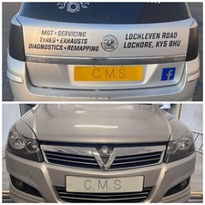 Front & Rear Black Plastic