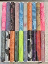 20 JOB LOT AND END OF LINE ACRYLIC BLANKS 125MM X 18MM 27.00  + 7.00 POSTAGE