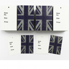1000 Union Jack Clothing Tags