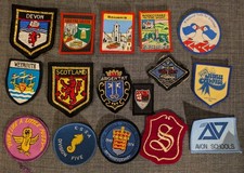 JOB LOT BRITISH MIXED PATCHES BADGES /WOVEN /EMBROIDERED /CLOTH