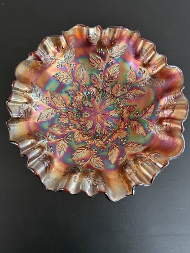 Carnival glass dish - carnival,