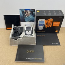 Rare Nokia 6600 Mobile Phone Candy Bar Silver (Orange) - Boxed With Manuals