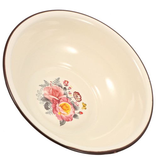 Vintage enamel basin household - basin,