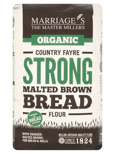 Strong malted brown bread - malted,
