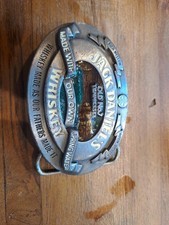 Jack Daniels Vintage Belt Buckle. Pewter And Enamel. 1989.