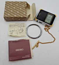 Boxed Vintage Seiko Quartz SQ Digital Travel Alarm Clock EK204K