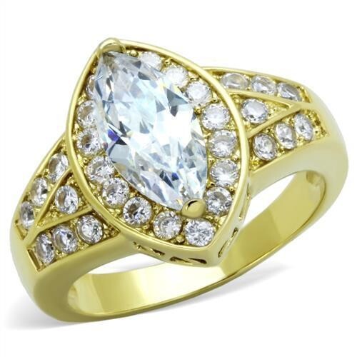 Marquise gold ring carat - 2,