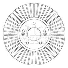 2x Brake Discs Vented For