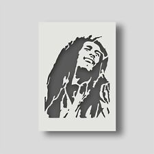 Bob Marley stencil for wall art, home decor, painting stencil. Various sizes.