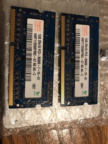 2gb ram pc3 8500s - ram, (2x1gb)pc3-8500s