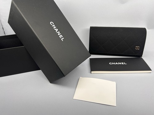 Chanel black quilted hard case - quilted,