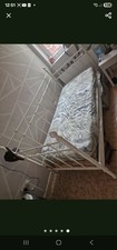 IKEA CREAM METAL FRAME DAY BED