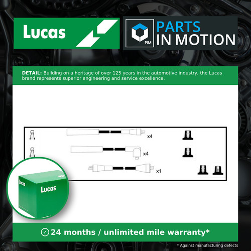 Leads ignition cables - ht, set