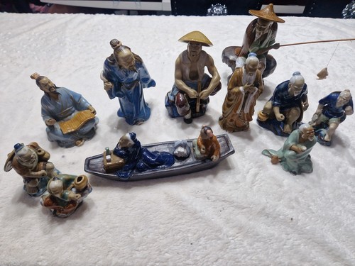 Vintage chinese mud - mud, men