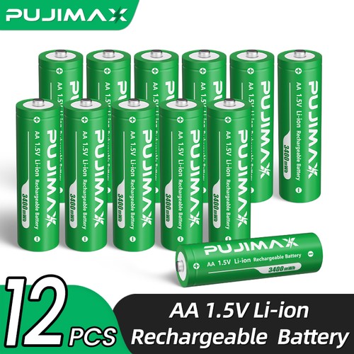 3400mwh rechargeable aa - 1.5v,