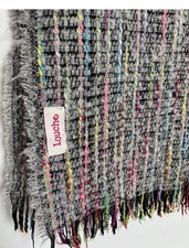 New Joy The Store - Louche Large multi- coloured long tassle scarf warm and cosy