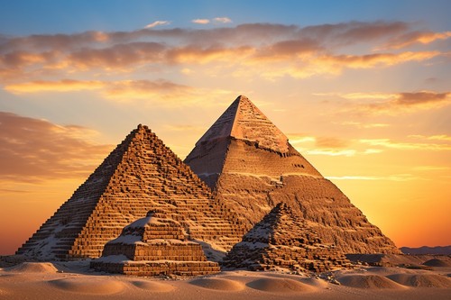 Egyptian pyramids canvas - egyptian,