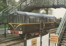 Railways Postcard - Diesel Railbus Leaving Castle Hedingham Station RR9758