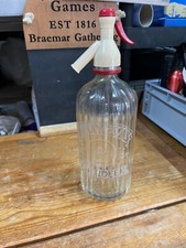 Vintage Soda Siphon Glass Bottle Bar Wm Hay & Sons Aberdeen