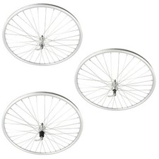 PRO+ 700C FRONT, CASSETTE, FREEWHEEL FIXIE RIM 36 SPOKE W/QUICK RELEASE SILVER