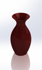 Printed spiral swirl vase - printed,