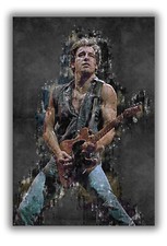 Bruce Springsteen Abstract Poster E Street Band Born To Run Steven van Zandt