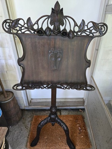 Vintage hand carved wooden - carved,