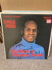 EMILE FORD SOUNDS OF COUNTRY VINYL LP, TRLPS007, SIGNED COVER, VG