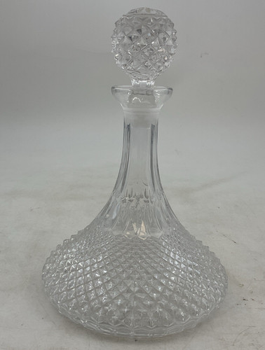 Crystal clear ships decanter - crystal,