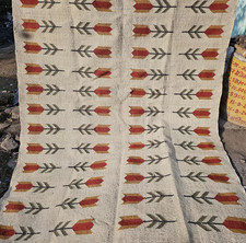 Kilim Dhurrie Wool Jute Rug