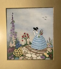 Vintage hand embroidered - hand,