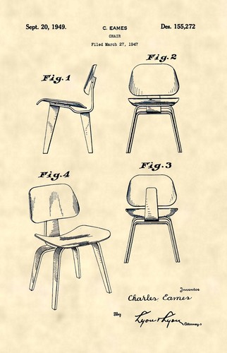 Charles eames chair patent art - charles,