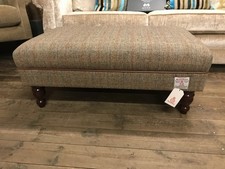 Large Harris Tweed Footstool