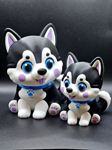 Siberian husky mother baby - siberian, &