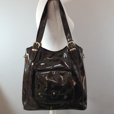 TED BAKER Large Tote Shopper Shoulder Bag Convertible Patent 3D Safari Pocket