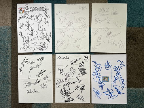Lot hand signed football - of,