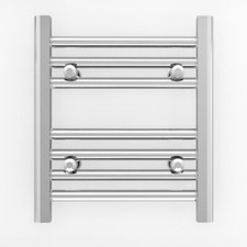 Chrome Designer Towel Radiator 400x400mm – Bathroom Rail DR-02 SALE