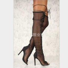 Womens hollow mesh peep toe - mesh,