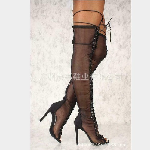 Womens hollow mesh peep - hollow,