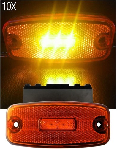 Orange amber side led marker - orange,