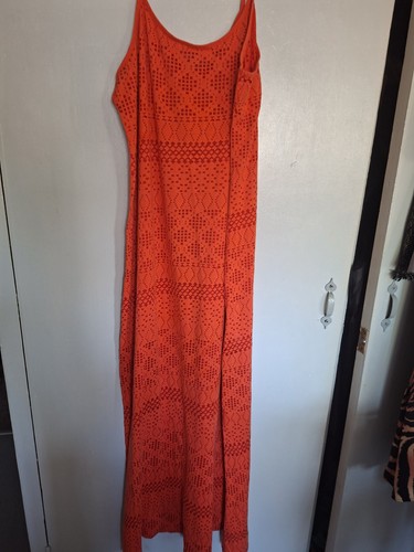 Lovely orange long dress - lovely,
